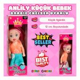 Anlily Bebek 12 cm. - Oyuncak Parmak Bebek - Barbie Chelsea Bebek - Küçük Bebek Oyun Evleri İçin Beb (Çok Renkli)