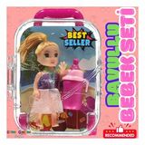 Anlily Küçük Bavullu Bebek - Barbie Chelsea Oyuncak Bebek - Barbie Bebek - Bebek Oyun Evleri İçin Be