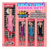 Anlily Tekli Bebek - Barbie Oyuncak Bebek - Barbie Bebek - Bebek Oyun Evleri İçin Bebek (Çok Renkli)