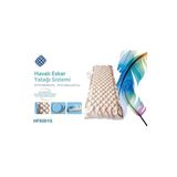 Anna Freely Baklava Tipi Havalı Yatak, Anti-Bakteriyel PVC Şilte, Krem, Baklava freelymodl