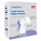 Anna Pratik Manuel Göğüs Pompası Silikon Malzeme ile Yumuşak ve Konforlu Kullanım Sağlar