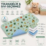 Anne Bebek Yenidoğan Alt Açma Değiştirme Pedi Minderi Örtüsü 75X85 cm - Çok Renkli