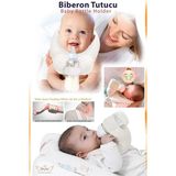 Anne Dostu Biberon Tutucu, Emzirme Kolaylaştırıcı, Emzirme Yastığı, Pratik Bebek Beslenme - Beyaz