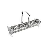 Anne Ingiliz Gümüşü Kurabiye,makaron ve Ekmeklik Sunumluk 23 x 12.5 x 7 cm - standart