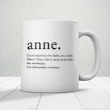 Anne Kelime Anlamı Baskılı Anneler Günü Hediyelik Kupa