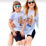 Anne Kız Mavi Bebek Tişört Tek Ürün Fiyatıdır - 001 - Beyaz - 4 - 5 Yaş
