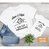Anne Oğul En Iyi Arkadaş Zıbın (Tek Ürün Fiyatıdır Kombin Yapmak Için 2 Adet Sepete Ekleyiniz) - 2XL - Beyaz