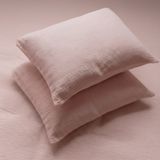 Anne Sesi Bürümcük Müslin 2’li Bebek & Çocuk Yastık Kılıfı Seti 35X45 Cm, %100 Doğal Pamuk,terletmeyen,yumuşak - Pudra - Pembe - 35 x 45 cm