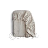 Anne Sesi Bürümcük Müslin Lastikli Çarşaf 70x110 cm Organik Pamuk 15 cm Yatak Yüksekliği
