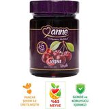 Anne Vişne Reçeli 400 gr (Pancar Şekeri İle Üretilmiştir - Glikoz, Koruyucu İçermez)