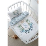 Anne Yanı Beşik Nevresim Takımı (60x100) - Blue Royal Series - Ş Harfi