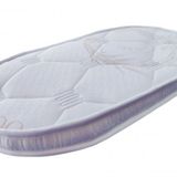 Anne Yanı Oval Beşik 50X95x20 Bambu Kumaş Sünger Yaysız Park Yatak