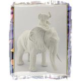 Anne Yavru Fil Biblosu, Dekoratif Heykel, Soyut Tasarım, Plastik Malzeme, 17 cm