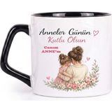 Anneler Günü Hediyesi Afilli Kupa Anneye Hediye Canım Annem Yazılı Kupa Bardak Anne&kız Çocuk - Beyaz