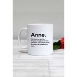 Anneler Günü Hediyesi Anne Kupa Bardak Beyaz - 1 Adet - 300 ml