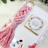 Anneler Günü Hediyesi Makrome Anahtarlık Ve Çikolataannelere Hediye(20 Adet)