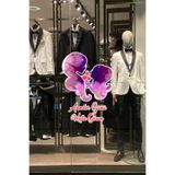 Anneler Günü Kutlu Olsun Cam Vitrin Sticker, Anne ve Kız Çocuğu Tasarım Mağaza Vitrin Dekorasyonu, Anneler Günü