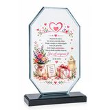 Anneler Gününe Özel Cam Plaket - Anneler Günü Plaketi