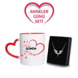 Anneler Gününe Özel Kupa & Mikail Melek Kolye Hediye Seti (Model 1) 65723