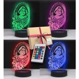 Anneler İçin Özel Resimli 3d Led Gece Lambası (Karışık)