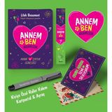 Annem ve Ben Aramızda Ayraç Kartpostal Kişiye Özel Kalem - Gri