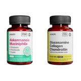Anocin Akkermansia Probiyotik, 20 Kapsül ve anocin Glucosamine Chondroitin Msm Kolajen Curcumin Tablet 1500 Mg Glukozamin Kondroitin Collagen