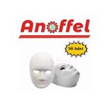 Anoffel 50 Adet, Karton Maske, Boyanabilir Eğitici Maske Boyama, Etkinlik Ve Hobi Maskesi