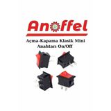 Anoffel Açma Kapama Mini Klasik Anahtarı On/Off Elektrik Devre Malzemesi 200 Adet