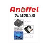 Anoffel Duvar Saat Mekanizması 1 Adet 10 mm Şaft Sessiz Saat Motoru Akrep Yelkovan Okul Deney Saat Yapım