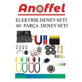 Anoffel Elektrik Deney Seti ,eğitici Bilim Seti,elektronik Devre Elemanı 40 Parça