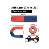 Anoffel Mıknatıs Deney Seti Arabalı 10 Parçadan Oluşur 1 Set