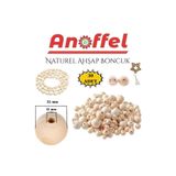 Anoffel Naturel Ahşap Boncuk 32mm 30 lu 1 Paket Ham Boyanabilir Ahşap Yuvarlak Doğal Boncuklar Takı Tasarım