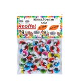 Anoffel Renkli Kirpikli Oynar Göz 12mm 150' Li Hobi Tasarım Anasınıfı Kreş Etkinlik Elişi Malzemesi