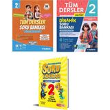 Anonim Kırmızı Beyaz Tudem 2. Sınıf Tüm Dersler Soru Bankası Seti 3 Kitap
