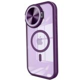 Anonim Newface Apple iPhone 14 Pro Max Kılıf Teleskop Lens Magsafe Silikon Kapak - Derin Mor