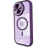 Anonim Newface Apple iPhone 15 Pro Max Kılıf Teleskop Lens Magsafe Silikon Kapak - Derin Mor