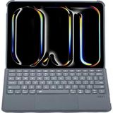 Anonim Newface Apple T5510D iPad Pro 13 (2024) Kılıf Palermo Ledli Klavyeli Standlı Tablet Kılıfı - Siyah