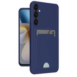 Anonim Newface Samsung Galaxy A35 5G Kılıf Kelvin Kartvizitli Silikon - Lacivert