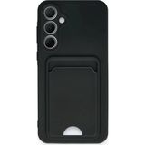 Anonim Newface Samsung Galaxy A35 5G Kılıf Kelvin Kartvizitli Silikon - Siyah