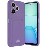 Anonim Newface Xiaomi Redmi 13 4G Kılıf Kelvin Kartvizitli Silikon - Lila