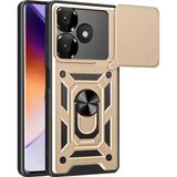 Anonim Newface Xiaomi Redmi 13 4G Kılıf Pars Lens Yüzüklü Silikon - Gold