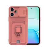 Anonim Newface Xiaomi Redmi 13 4G Kılıf Zuma Kartvizitli Yüzüklü Silikon - Pembe