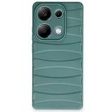 Anonim Newface Xiaomi Redmi Note 13 Pro 4G Kılıf Bibercas Silikon Kapak - Koyu Yeşil