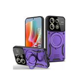 Anonim Newface Xiaomi Redmi Note 13 Pro 5G Kılıf Joy Lens Standlı Kapak - Mor
