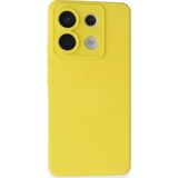 Anonim Newface Xiaomi Redmi Note 13 Pro 5G Kılıf Nano içi Kadife Silikon - Sarı