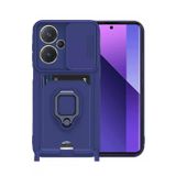Anonim Newface Xiaomi Redmi Note 13 Pro Plus Kılıf Zuma Kartvizitli Yüzüklü Silikon - Lacivert