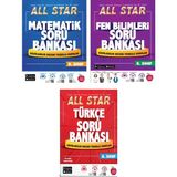 Anonim Newton Yayınları 8. Sınıf Matematik All Star Soru Bankası + Fen Bilimleri All Star Soru Bankası + Türkçe All Star Soru Bankası Set