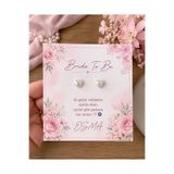 anoragiftstudio Bride Partisi Kına Gecesi Hediyelik Kalp Küpe, Söz, Nişan, Düğün, Bride To Be Hediyelik 10 Adet