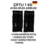 Anorsel Çift Bantlı El Ve Ayak Bilek Ağırlığı 2x1 Kg Kum Torbası Korsesi