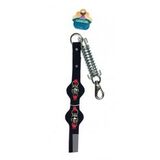 ANS 417 Deri Yaylı Köpek Gezdirme Tasması 56 cm (Siyah)